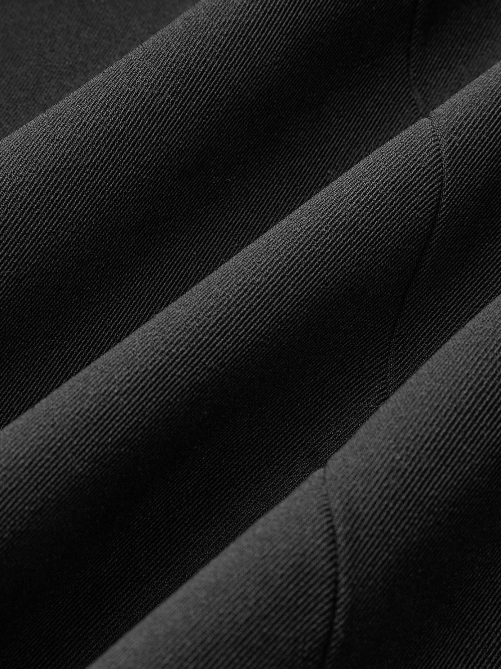 Commense Black Long Trench Coat - Picture 6 of 6